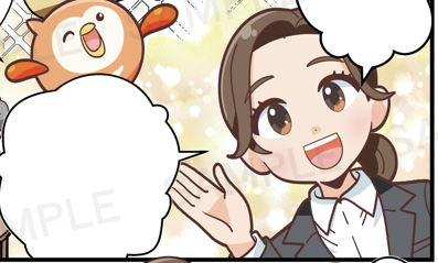 チラシ用広告漫画